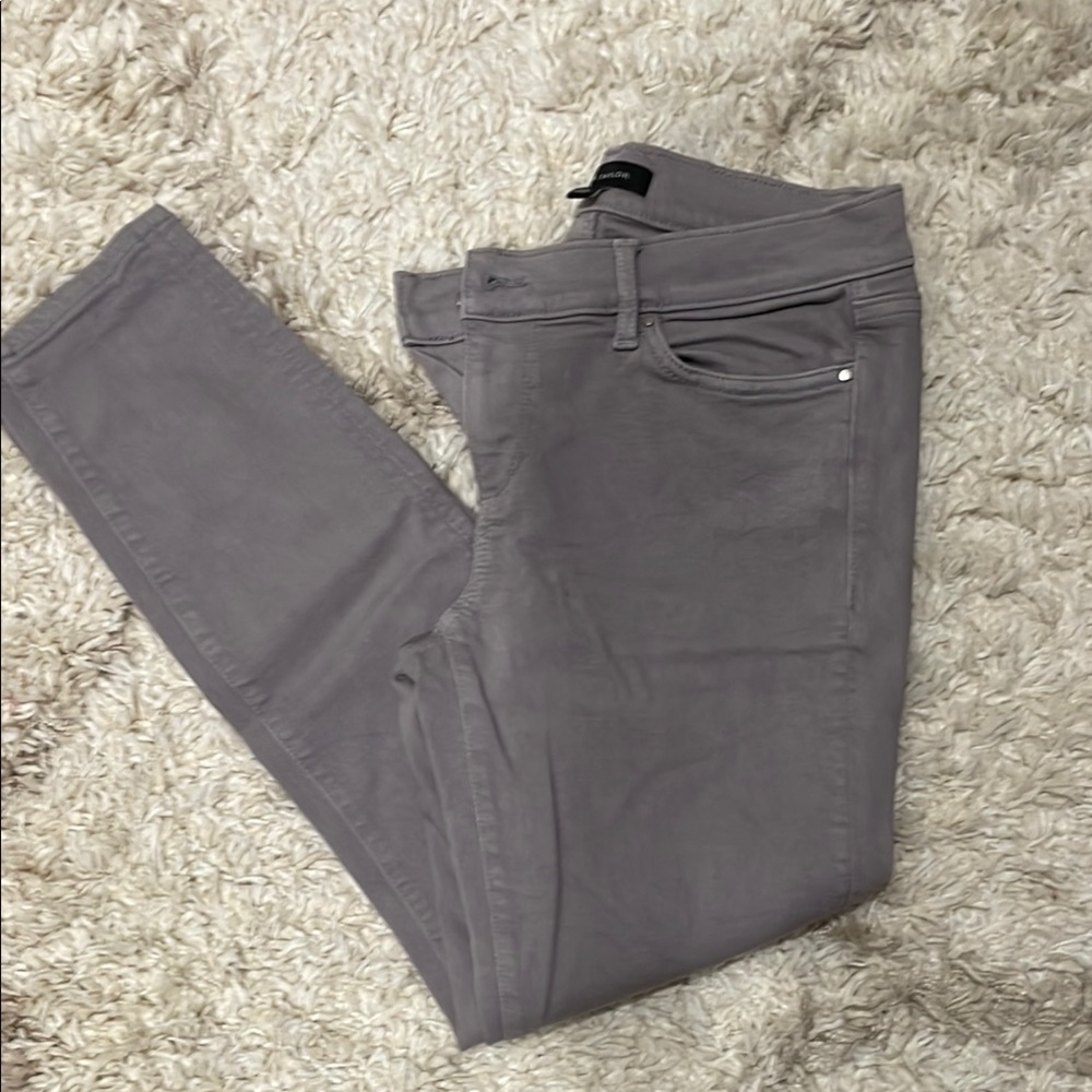 Ann Taylor Gray Straight Leg Jeans Modern Fit
